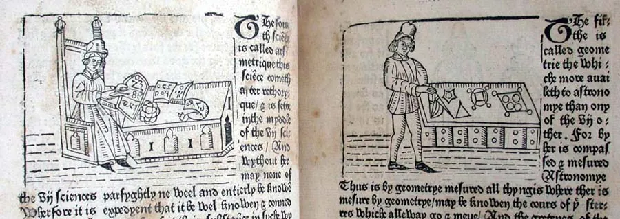 Caxton Mirror Of World Chapter Arithmetic