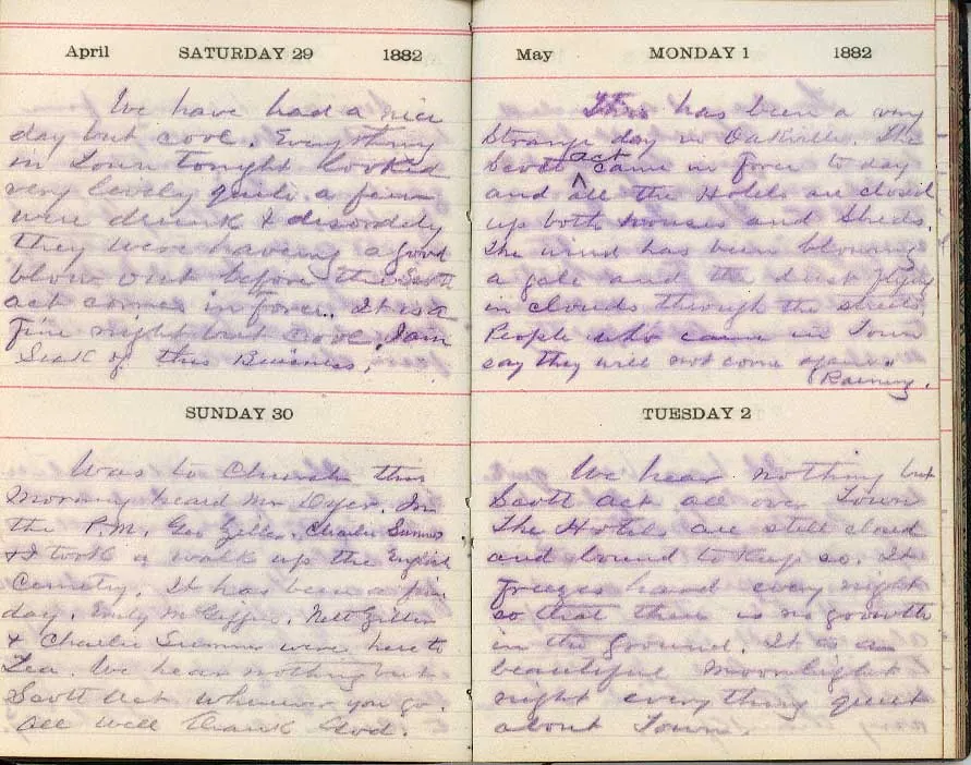 Diary George Sumner