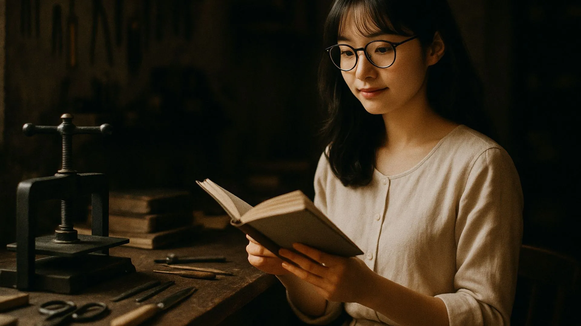 Hk Featured Image Female Bookbinding Artisan Repair Book 1