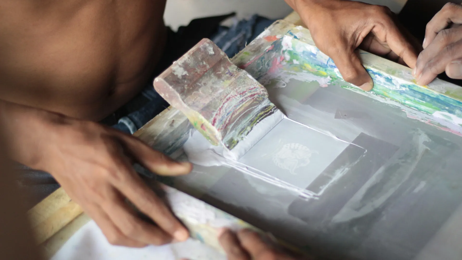 Proses Sablon Tradisionil