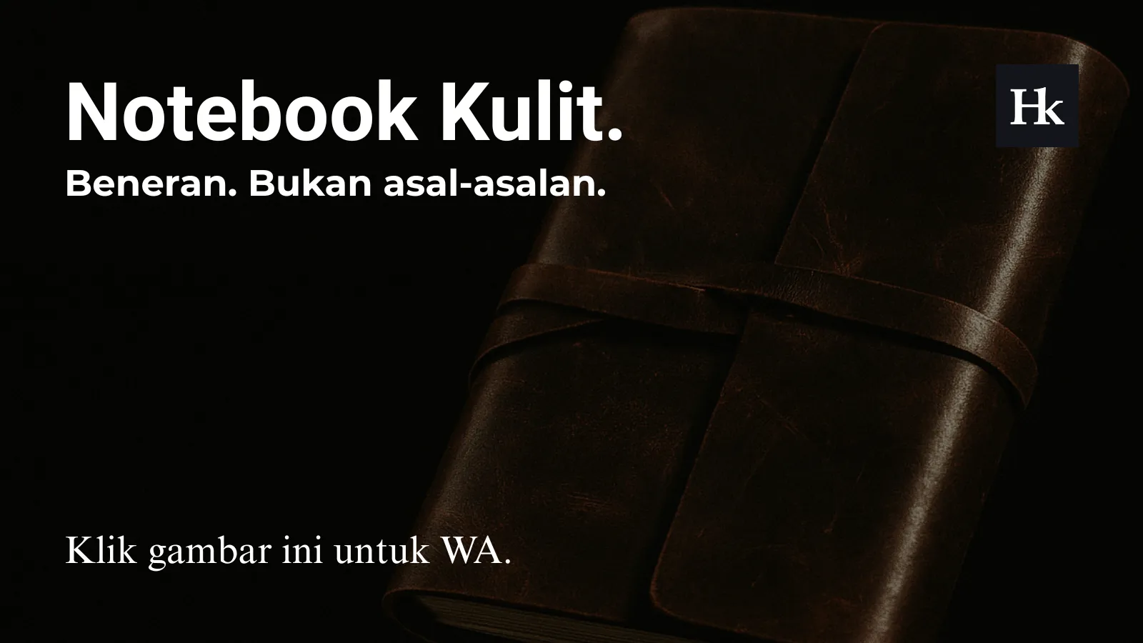 Custom notebook kulit premium dengan pilihan kertas berkualitas tinggi yang sesuai untuk berbagai jenis pena.