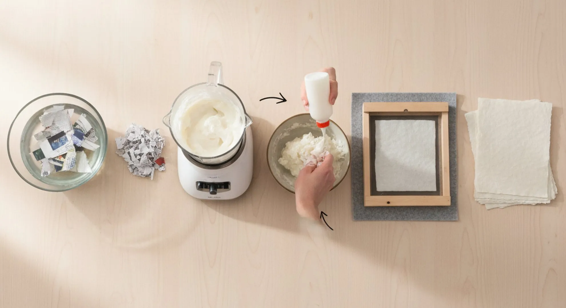 32 Membuat Kertas Daur Ulang Skala Rumah Tangga Blender
