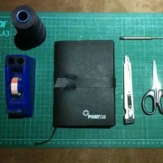 Black leather notebook making process - handcrafted custom journal creation Black leather notebook making process - handcrafted custom journal creation