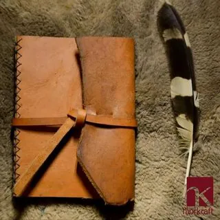 Handmade leather journal notebook - artisan custom personalized stationery Handmade leather journal notebook - artisan custom personalized stationery
