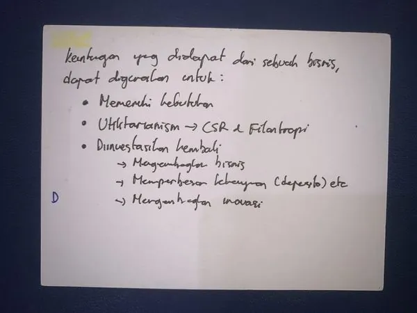 Contoh Zettelkasten: Profit Sebagai Bahan Bakar Bisnis