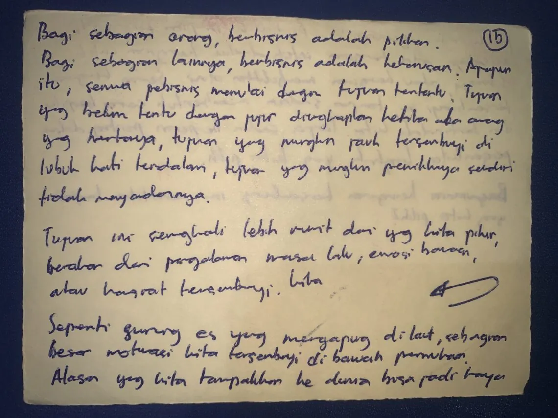Contoh Zettelkasten: Psikologi Motivasi Tersembunyi Wirausahawan