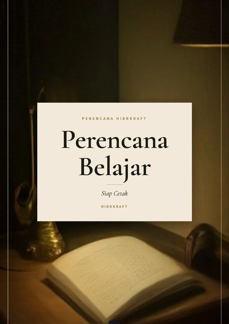 Contoh lembar Perencana Belajar